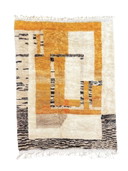 Autentico tappeto di lana berbera marocchina Mrirt 210x300 cm - Tappeto di lana tessuto a mano, soffice e colorato
