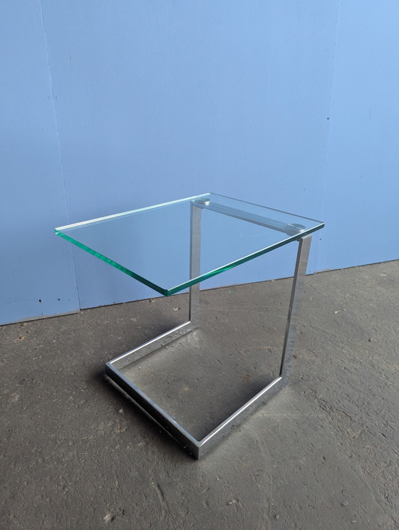 Image 1 of Gebra glass chrome sidetable