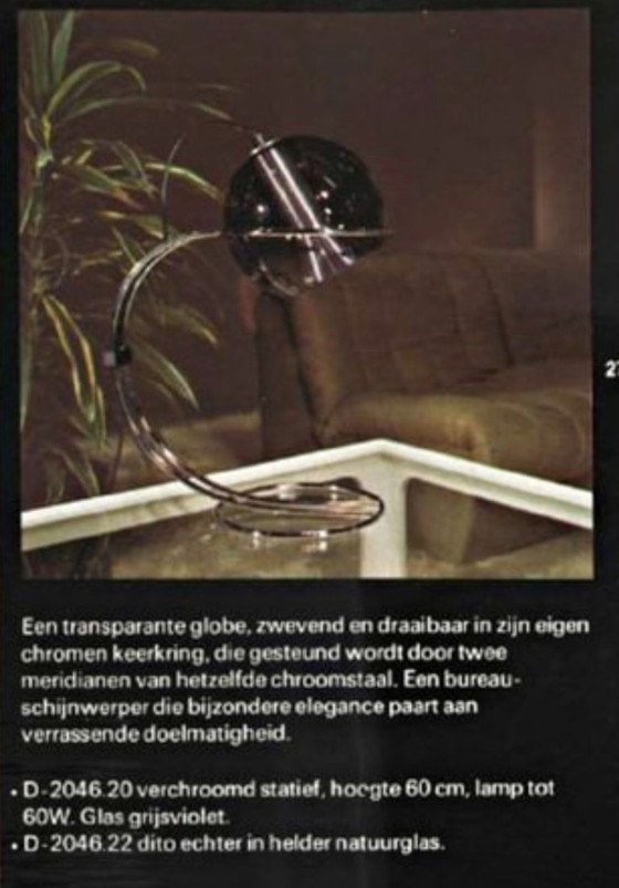 Image 1 of Lampada da tavolo vintage - Raak 'Tropic' - anni '60