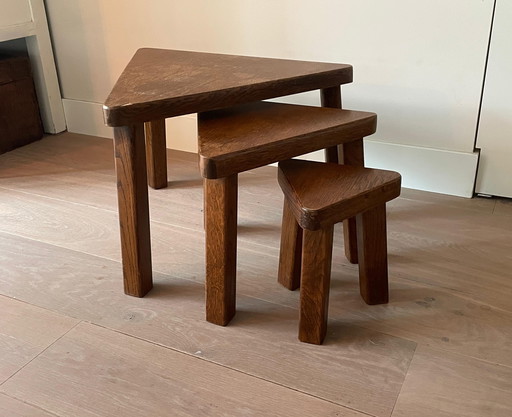 Brutalist 70's nesting tables