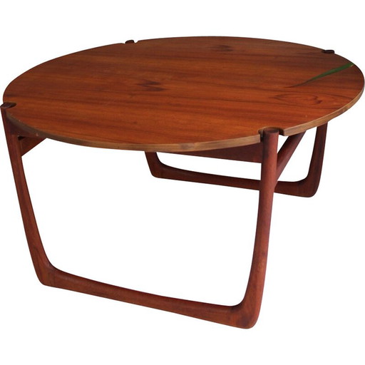 Mesa de centro de teca de mediados de siglo para France and Son, 1960