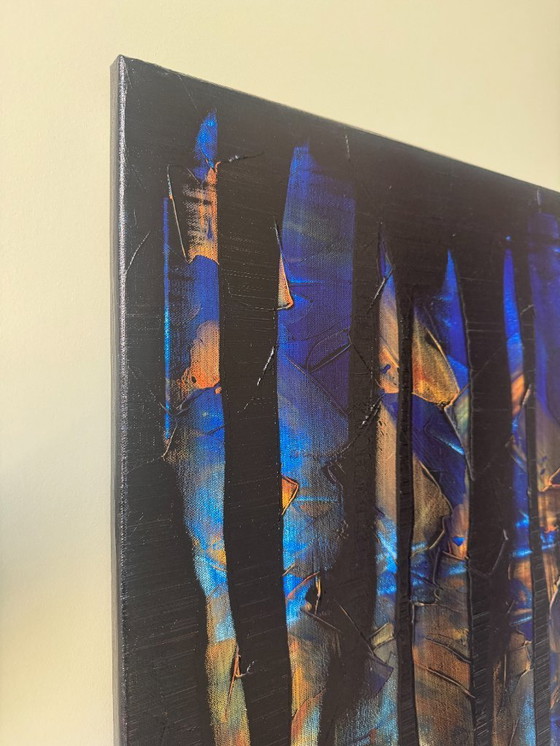 Image 1 of Abstract painting Ronan Martin Forêt au crépuscule