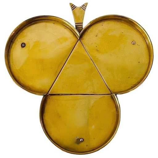 Bandeja de latón en forma de uva