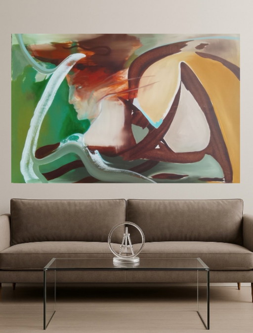 Acrylverfschilderij #Hermes 150x100cm – schilderijen tekeningen, Canvas