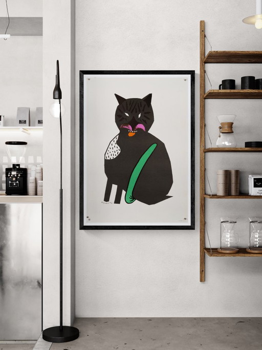 Gato – 1977 – Póster vintage original de Henryk Tomaszewski – Póster artístico polaco – 99 x 69 cm – posters (photo 2 of 8)