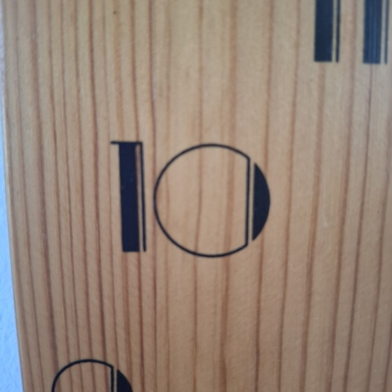 Holzuhr, Quadratische Kiefer – Uhren, Wood (photo 5 of 8)