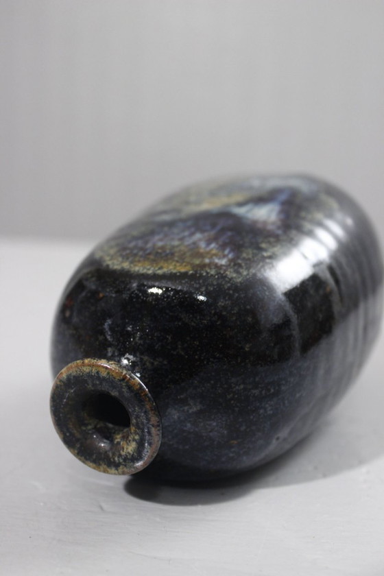 Image 1 of Annie Maume en Sancerre - Jarrón de gres con esmalte multicolor, años 70