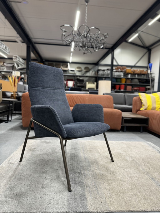 Label Easy fauteuil Blauw Atohi stof
