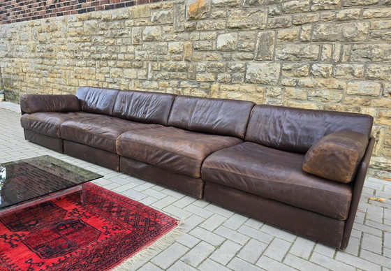 De Sede Ds 76 Vintage jaren 60 70 #modulairebank Mid Century – Modulaire banken, Leather (photo 3 of 8)
