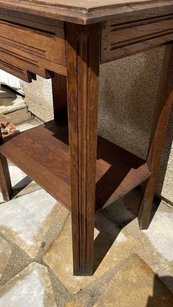 Image 1 of Comodino anni '40 in rovere massello, Francia