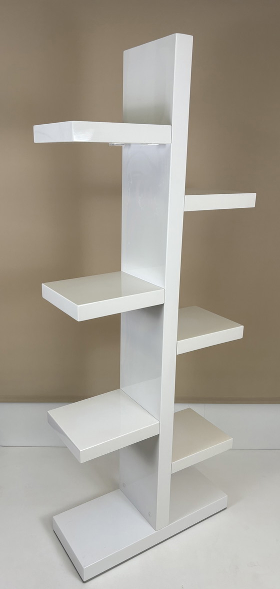 Image 1 of Libreria di design / espositore / mobiletto da parete étagère bianco lucido