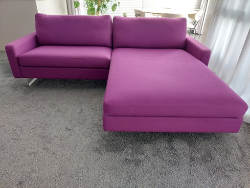 Design Sofa Cor Conseta With Chaise Longue – 3 5 zitsbanken, Chrome, Textile