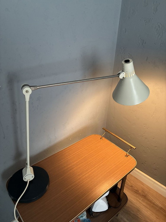 Lampada da scrivania architetto Kaiser Idell Gazelle 6934, anni '60, Lampade da tavolo, Metallo, Beige, 1960 (foto 2 di 8)