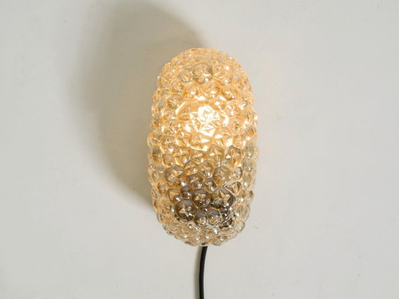 Image 1 of Beautiful original Mid Century Modern glass bubble wall lamp
