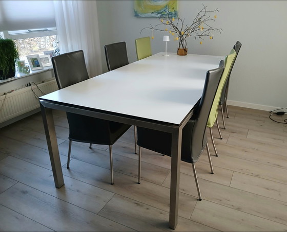 Image 1 of Bonydesign dining table with 6 chairs