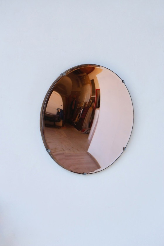 Image 1 of Vintage Salmon Witch Mirror - 50/60 Design - 35 cm