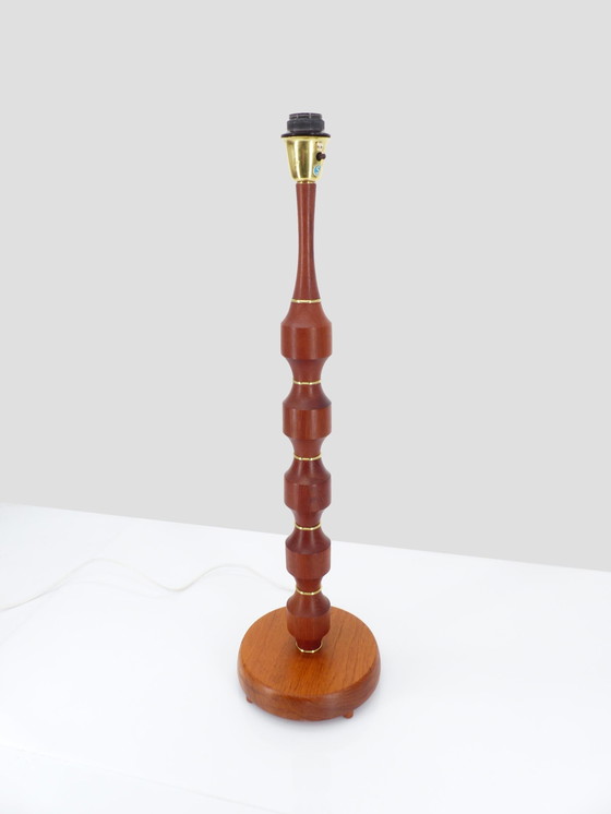 Image 1 of Base de lámpara de pie escandinava de teca, Möllers Armaturfabrik, 1960