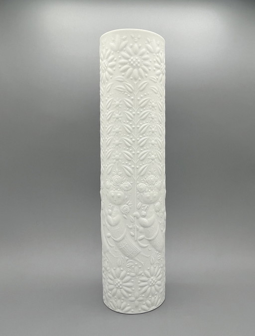 Jarrón Rosenthal Studio-Linie de porcelana blanca de Bjørn Wiinblad