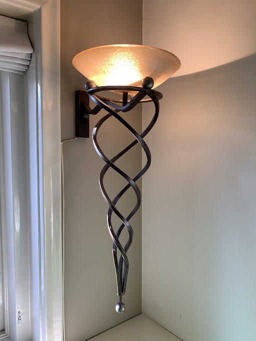 Gietijzeren Wandlamp