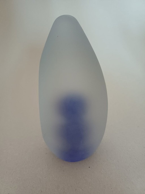 Strömbergshyttan – Escultura artística en vidrio azul – Studio Glas – Escandinavo – Suecia (photo 2 of 5)
