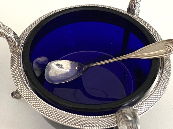 Image 1 of Saltcellars in Solid Silver (950°/°°°) Marked 1st Rooster Empire Consulate Period 1800