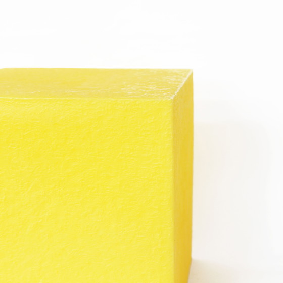 Image 1 of Heico Vintage Cube Lamp - Yellow (1980, Allemagne)