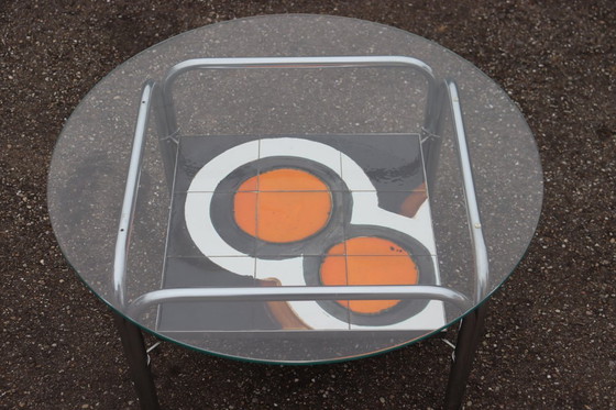 Image 1 of Tavolino da caffè in ceramica, design vintage anni '70