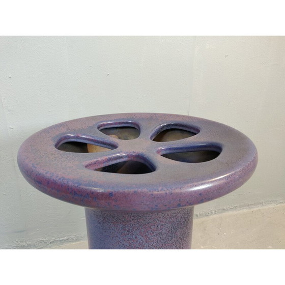 Image 1 of Vintage purple umbrella stand by Angelo Mangiarotti, 1970s