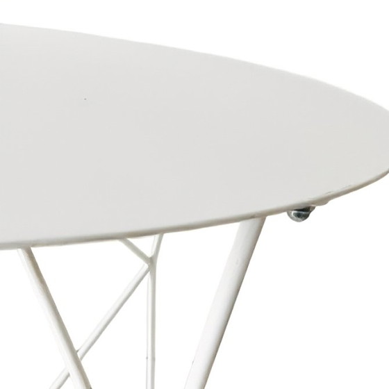 Image 1 of Table basse vintage Zuiver en métal blanc avec structure en toile d'araignée, années 2010