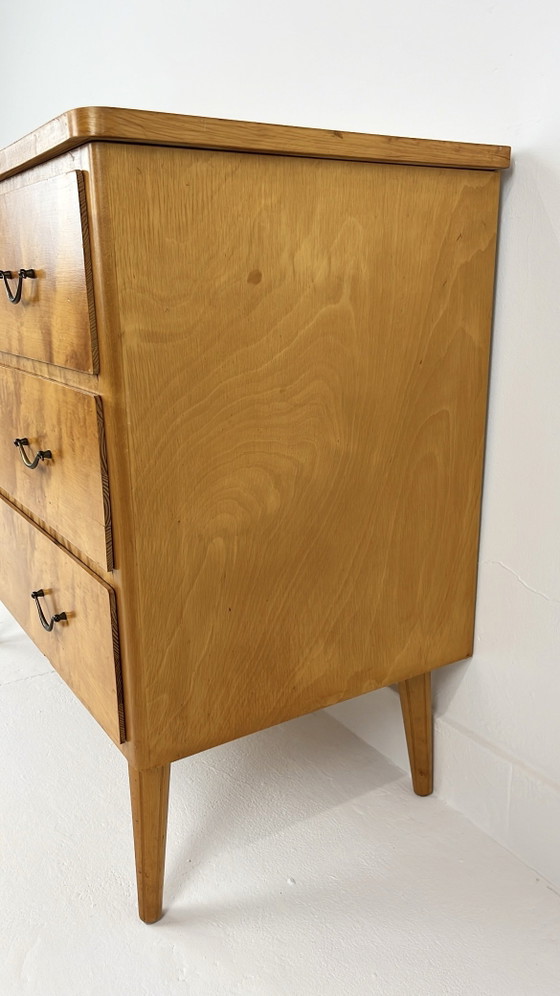 Cassettiera vintage svedese in legno – Cassettiere, Metallo (photo 7 of 10)