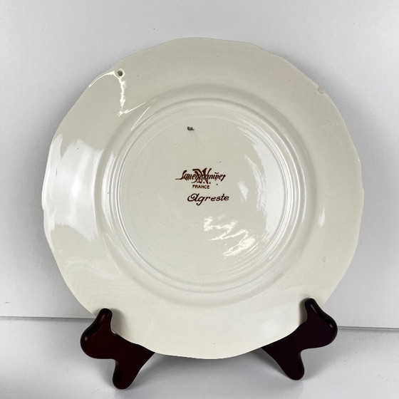 Set of 8 "Agreste" Sarreguemines Dinner Plates, 20th Century – Crockery, Ceramic (photo 4 of 11)
