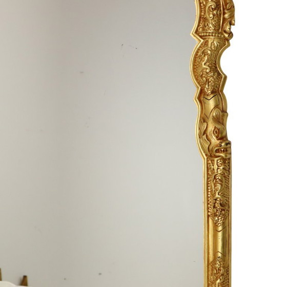 Image 1 of Grote Houten Spiegel Rococo Stijl 124cm