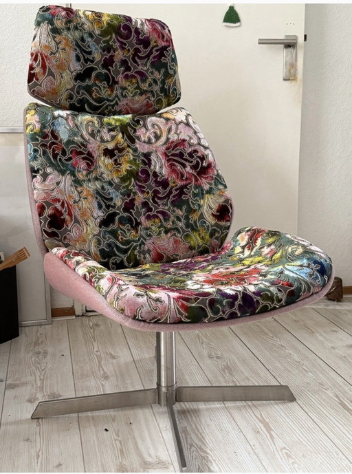 Sillón vintage recién tapizado