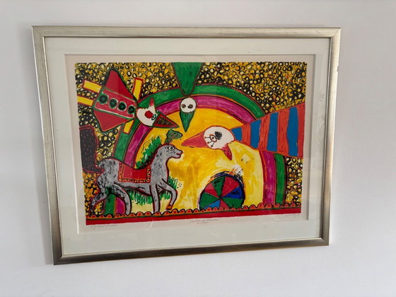 Image 1 of Corneille ha firmato "Variation sur Pinocchio le Cirque"