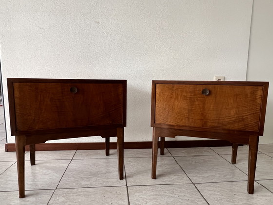 Image 1 of Two beautiful Danish vintage bedside tables