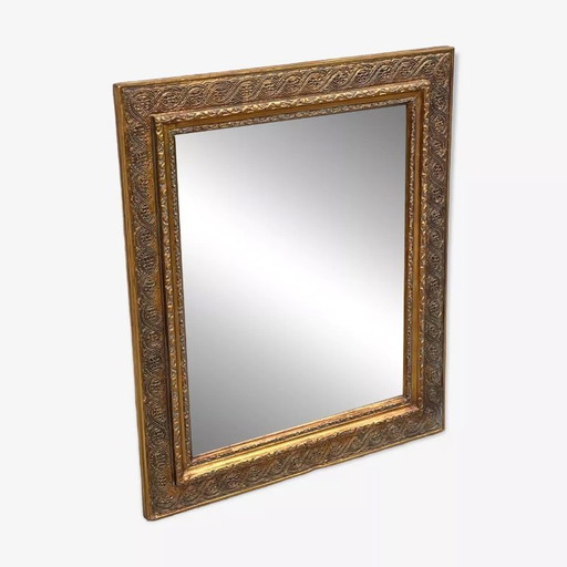 Specchio in stile oro e legno