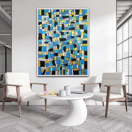 Image 1 of Natia Antadze Abstracte compositie XXL