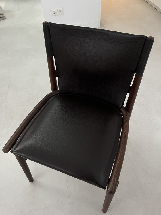 Image 1 of 5x B&B Italia Jens eetkamerstoelen bruin