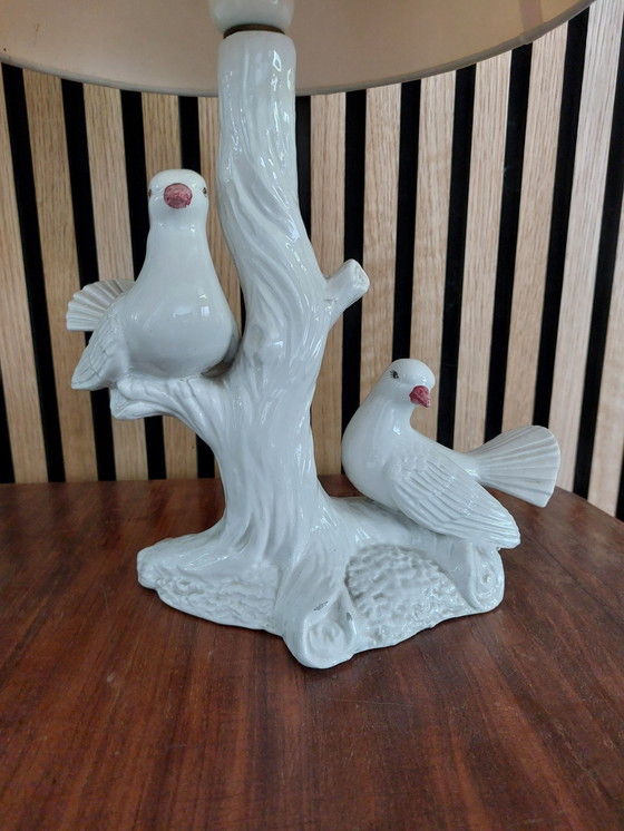 Image 1 of Vintage italiaanse keramische schemerlamp