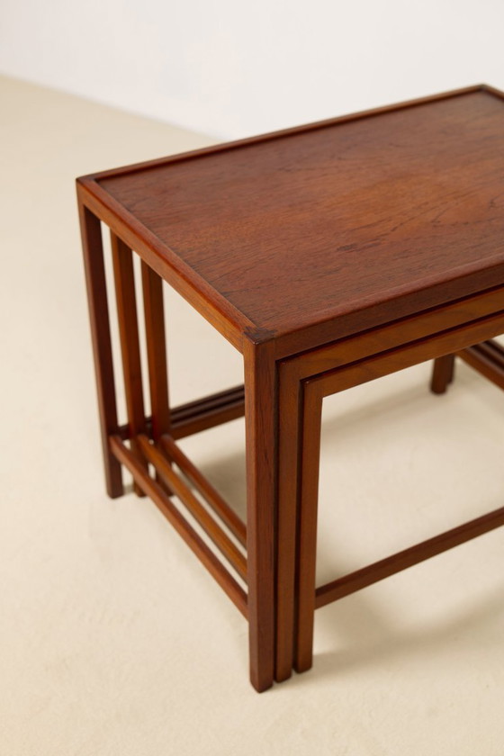 Image 1 of Juego de mesas nido de teca de Kurt Østervig, Dinamarca, años 60