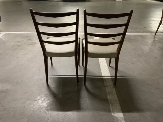 Chaise échelle 6x Design ST09 de Cees Braakman pour Pastoe 1960 – Chaises de salle à manger, Skai, Wood (photo 8 of 12)