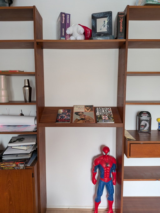 Vintage Simplalux modular shelving unit, 60s