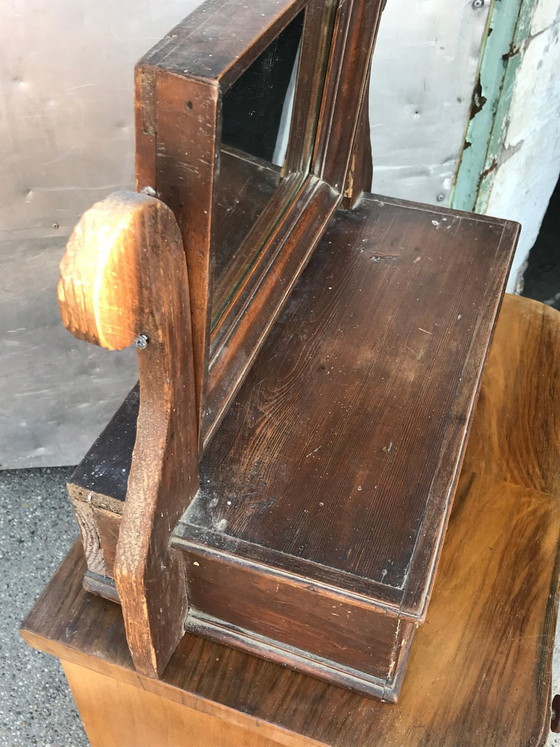 Vintage Rustic Mirror, 1920s – Wood (photo 2 of 4)