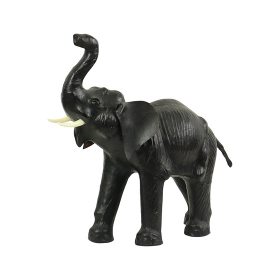 Image 1 of Elefante in pelle vintage di grandi dimensioni stile Omersa