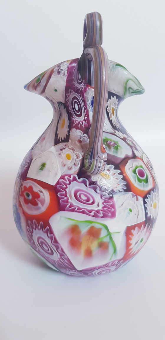 Image 1 of 1920 Frateli Toso Murano Glass Millefiori Vase 