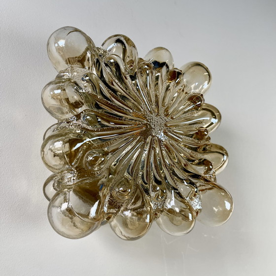 Image 1 of Lampada in vetro a bolle, Helena Tynell per Glashütte Limburg