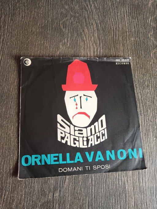 Ornella Vanoni Pagliacci 45 rpm vinyl record - year 1964