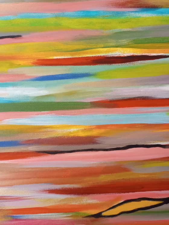 Image 1 of T van Steenbergen "Floating colours" new abstract