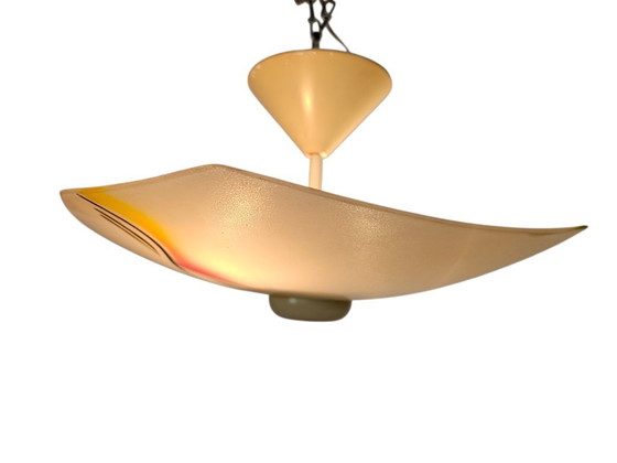 Image 1 of Lampada a ombrello - Retro - Vintage - Vetro - Metallo - Terzo quarto del XX secolo