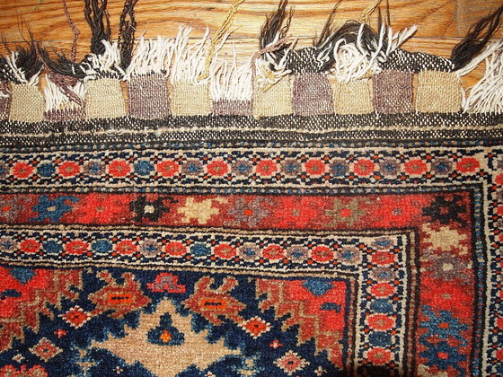 Image 1 of Bolso persa Malayer antiguo, hecho a mano, de colección, con frontal de 61 cm x 70 cm (2' x 2,3'), década de 1900 - 1B334